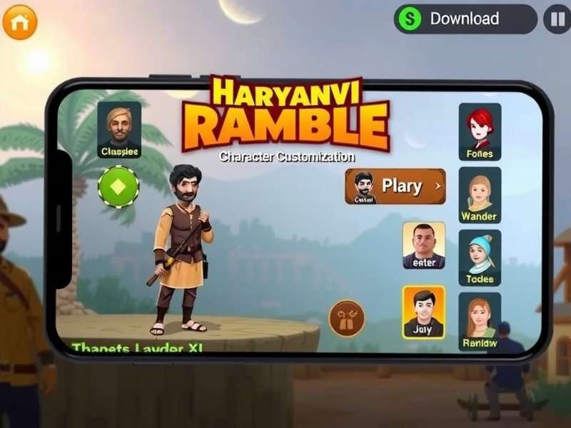 Stout Haryanvi Ramble download screen on mobile device